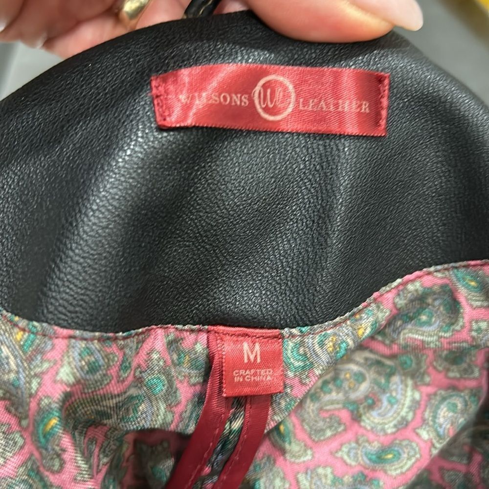 Wilson’s Leather lined genuine leather coat jacketet - Picture 3 of 6